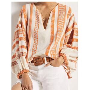 Devotion Twins Women’s Medium Antipsara Puff Sleeve Pullover Oversize Top